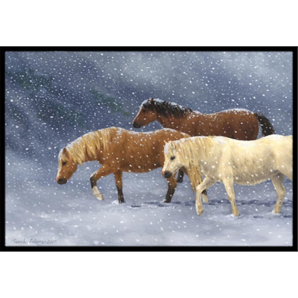 Jensendistributionservices Seeking Shelter Horses Indoor or Outdoor Mat, 24 x 36 MI2557133 - main